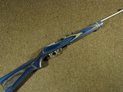 Ruger 1022 22lr Ss W Blue Laminate Stock N For Sale