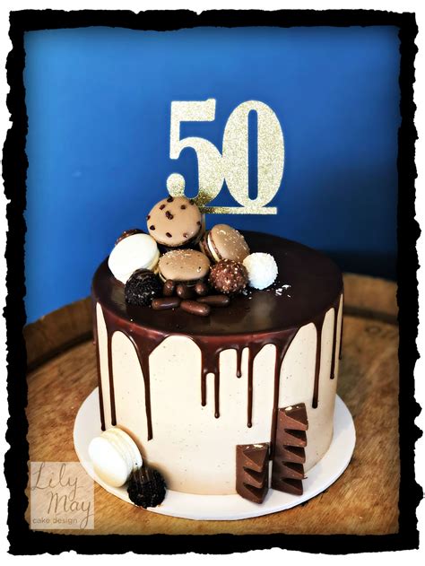 50th Birthday Cake For A Man Who Loves Chocolate Chocolate Mud Cake
