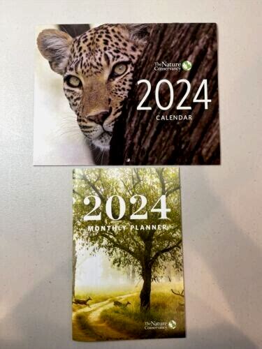 Set 2 2024 The Nature Conservancy 12 Mo 8 X 10 Wall Calendar