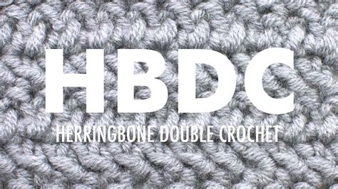 Herringbone Dc Hbdc Crochet New Stitch A Day