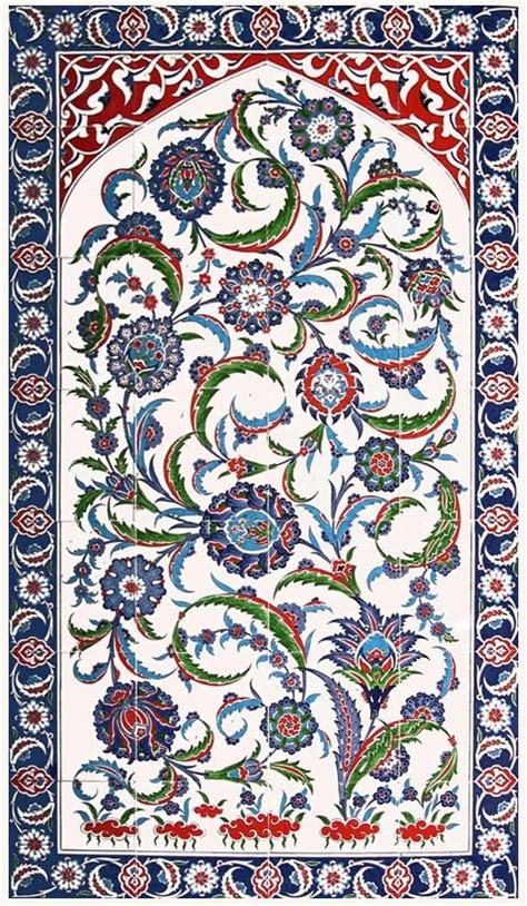 X Cm Blossom Of Wonder Iznik Art Ceramic Tile Wall Panel Islami