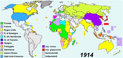 Dichiarazione cookie e note legali. Cartina Politica Mondo 1914 | Tomveelers