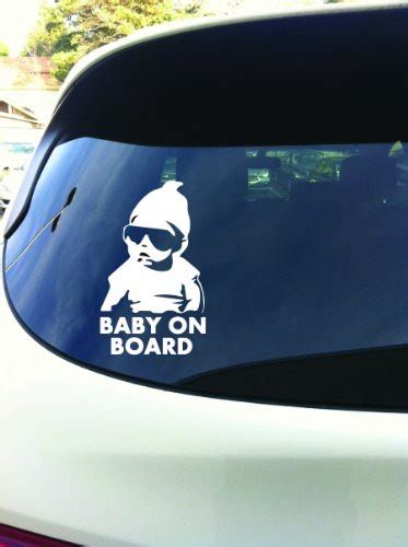 Funny Car Window Laptop Vinyl Decal Baby On Board Hangover Sign Sticker
