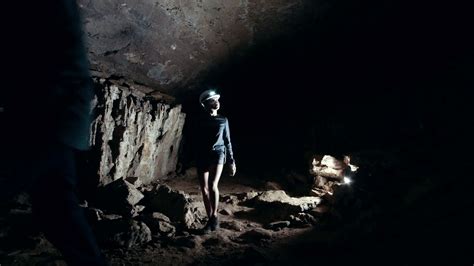 Exploring Dark Cave Young Adventurers Stock Footage Sbv 325388539