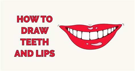 How To Draw Lips Easy With Teeth