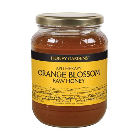 Honey Gardens Apitherapy Raw Honey Orange Blossom 100 Pure Us
