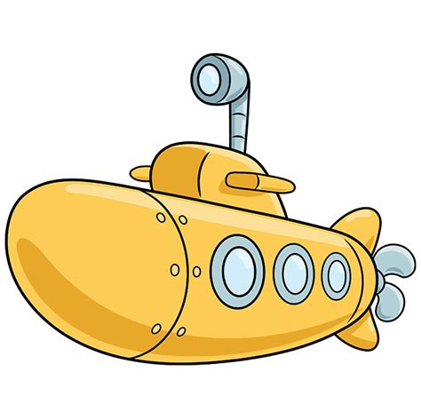 How To Draw A Submarine Really Easy Drawing Tutorial