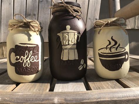 Coffee Mason Jars Coffee Lovers T Coffee T Set Etsy