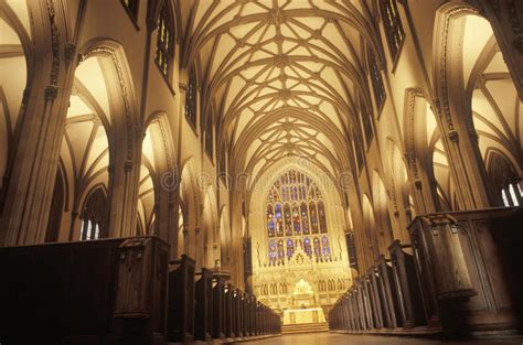 Trinity church new york interior. The Interior Of The Trinity Church On Wall Street In New ...