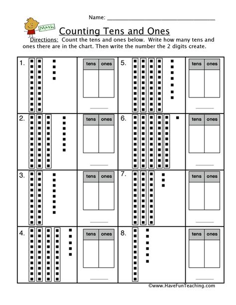Tens And Ones Worksheet For Ukg Tens And Ones Worksheet For Ukg 1st