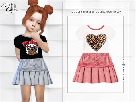 Toddler Dresses Collection Rpl04 By Robertaplobo At Tsr Sims 4 Updates
