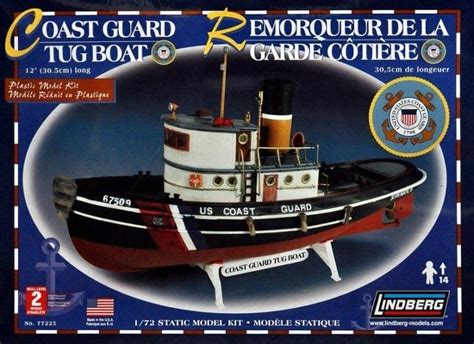 Lindberg Coast Guard Tug Boat Scale Model