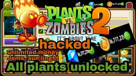 How To Hack Plants Vs Zombies 2 Unlimited Coins Jems Etc All
