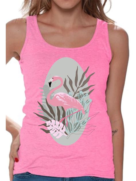 Awkward Styles Tropical Flamingo Tank Top T Shirt For Her Flamingo