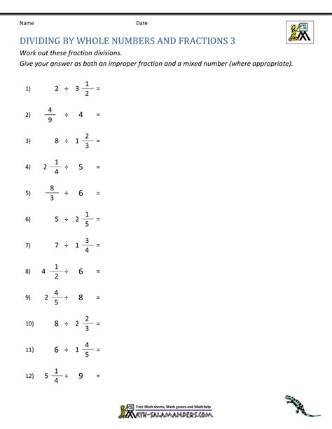Dividing Whole Numbers With Remainders Worksheets Pdf