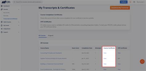 Retrieving Your Certificate Corporate Finance Institute Help Center