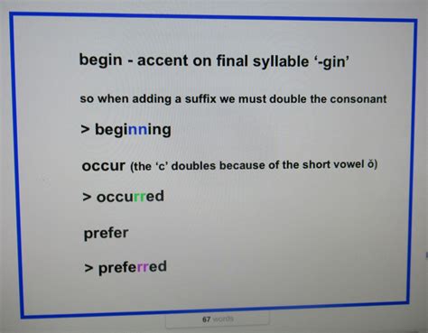 When To Double Consonants In Spelling Rules And Examples Owlcation