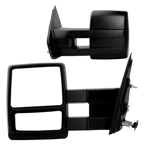 K Source® 61187 88f Driver And Passenger Side Manual Towing Mirrors Non Heated Foldaway