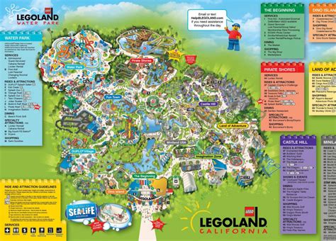 Legoland California Water Park Map Printable Maps Pertaining To