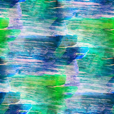 Hand Blue Green Paint Background Art Seamless Wallpaper Waterco