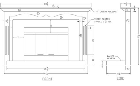 How To Build A Fireplace Mantel Surround Woodworking Plans From Lees