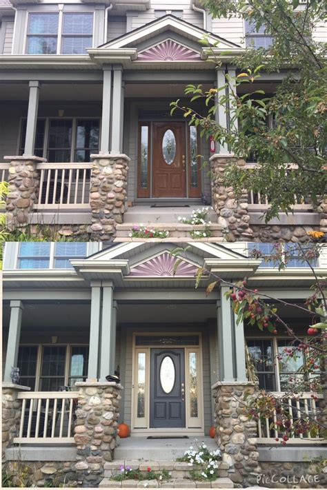 Pickup at your nearest lowe's® today. Front door makeover Door- Sherwin Williams Peppercorn Trim ...