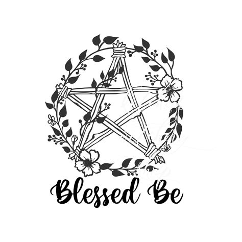 Blessed Be Decal Pagan Witch Decal Wiccan Laptop Decal Etsy