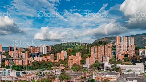 Medellín And Aburrá Valley Panoramic View Stock Photo Download Image