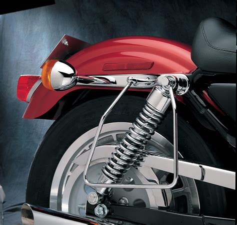 Drag Specialties Chrome Rear Saddlebag Supports 82 93 Harley Sportster
