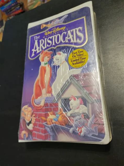 The Aristocats Vhs Movie Walt Disney Masterpiece Collection Brand New Sealed Picclick