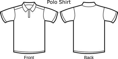 Polo Shirt Template Clip Art At Vector Clip Art Online