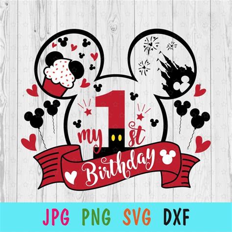 Mickey 1st Birthday SVG