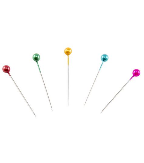 Singer Pearlized Multi Color Head Straight Pins Size 20 1 14 90