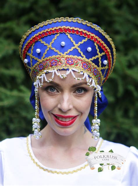 Traditional Russian Headdress Kokoshnik Beading Headpiece Etsy
