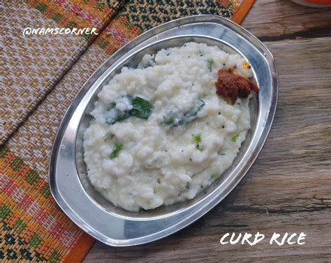 Curd Rice Recipe Thayir Sadam Nams Corner