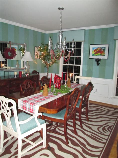 Funky Dining Room Decorated For Christmas Dining Room Decor Funky