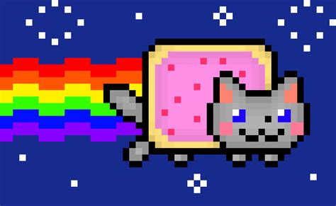 Nyan Cat Shaded And Original Pixel Art Maker