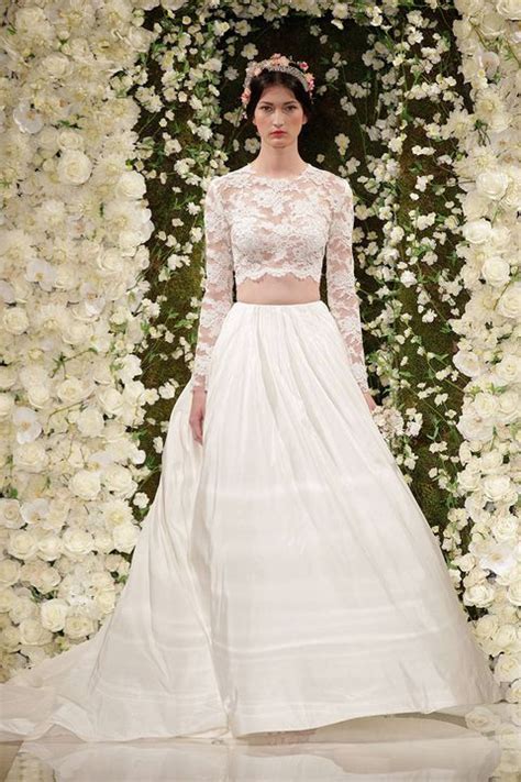 The New Ways Brides Are Showing Skin Crop Top And Slits In Wedding Dresses