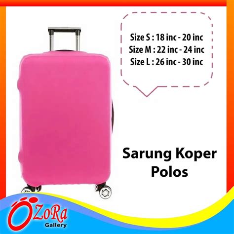 Jual Sarung Pelindung Koper Ozora Import Lugage Cover Size S M L