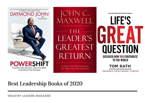 Best Leadership Books Of 2020 Testindustry Leaders Magazine