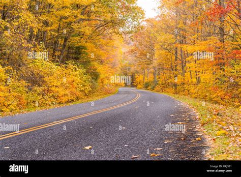 Blue Ridge Parkway Autumn Leaves Hi Res Stock Photography And Images