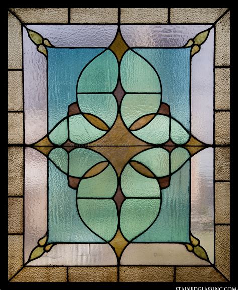 Geometric Cool Stained Glass Window