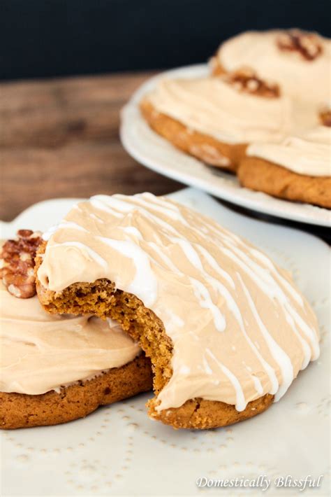Pumpkin Spice Cookies With Maple Cream Cheese Frosting