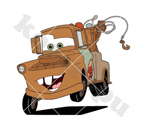 Tow Mater Cars SVG 4 Svg Dxf Cricut Silhouette Cut File Etsy