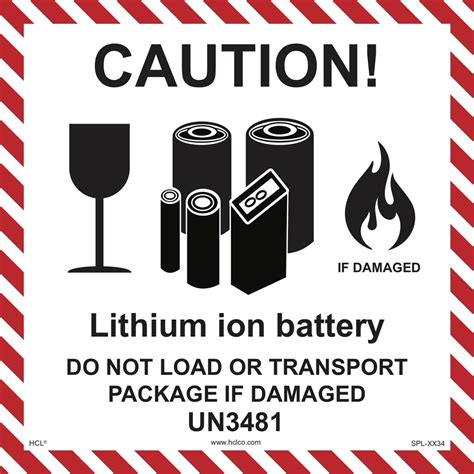 Free Lithium Ion Battery Shipping Label Printable
