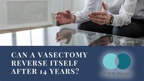Can A Vasectomy Reverse Itself After Years St Pete Urology