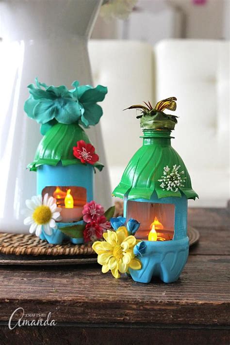 Everyone Can Make 41 Easy Crafts Made With Recycled Materials Bottle