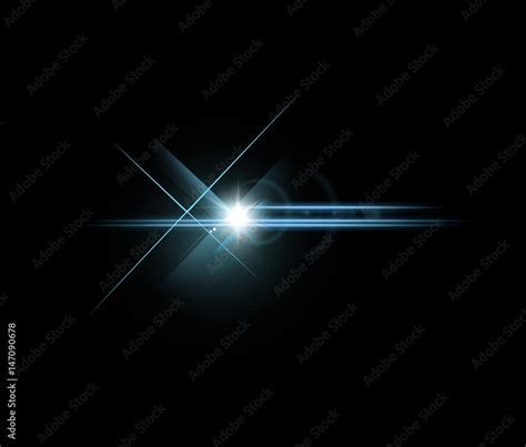Optical Light Lens Flare And Star Effect Realistic Flash With