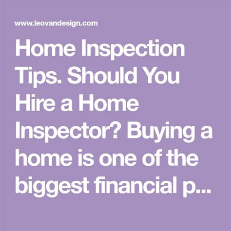 Home Inspection Tips Should You Hire A Home Inspector Buying A Home