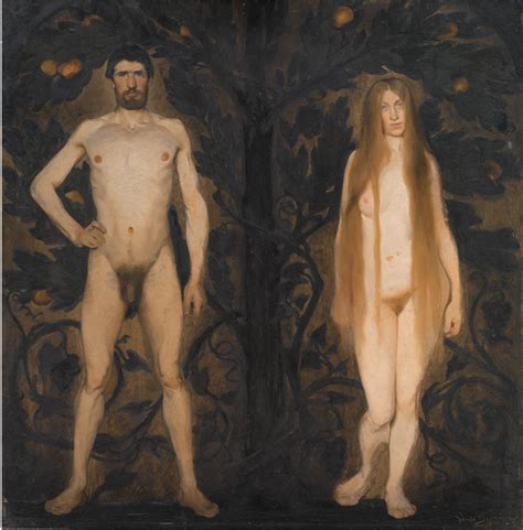 Nude Art on Twitter Harald Slott Møller Adam and Eve